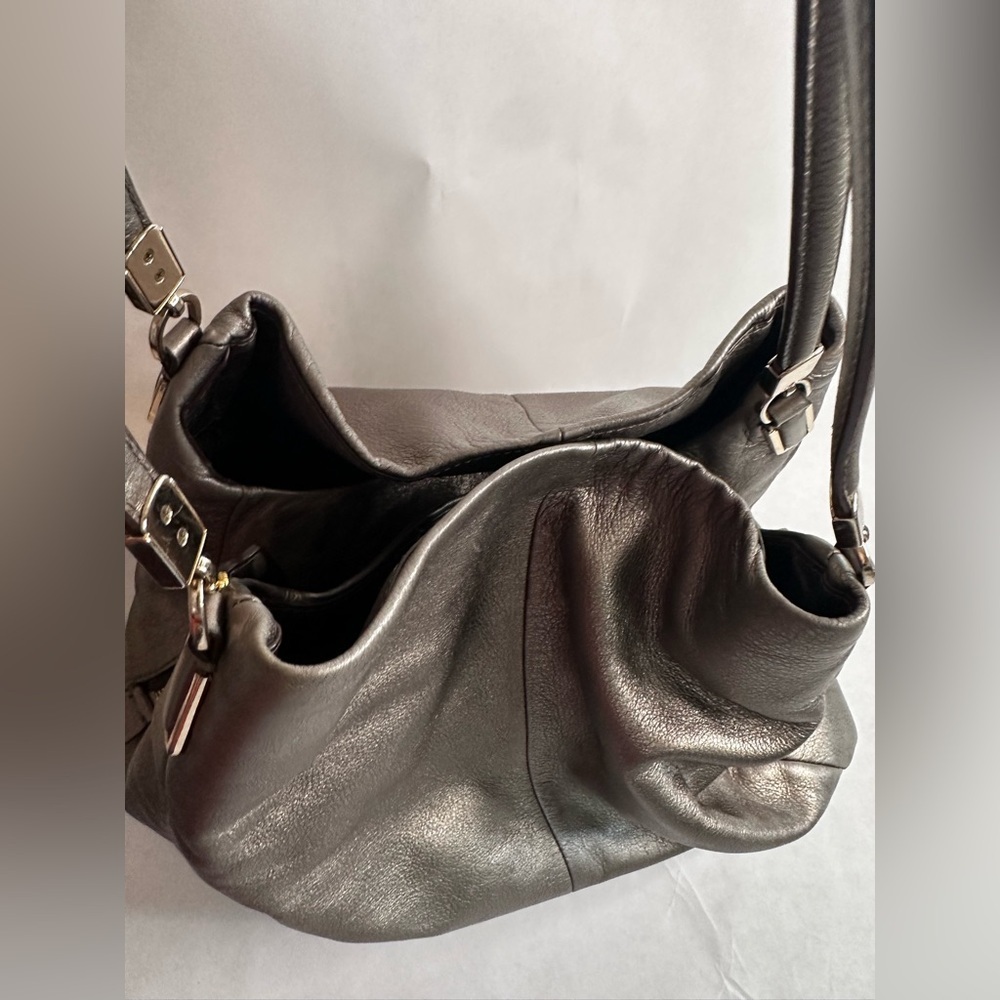 Coach Madison Phoebe Bronze Metallic Triple Compartment Large Bag with Hangtag - Picture 8 of 12